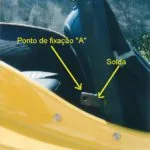 Detalhe da capota que amplia o espaço do banco traseiro do buggy