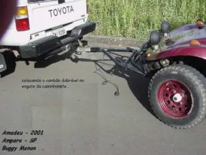 Cambão preso no veículo tracionador