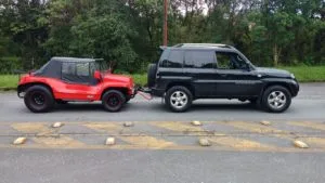 Buggy acoplado no carro trator - Foto: Neto Mietto