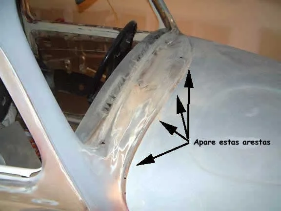 note o espaço deixado para a borracha de vedação