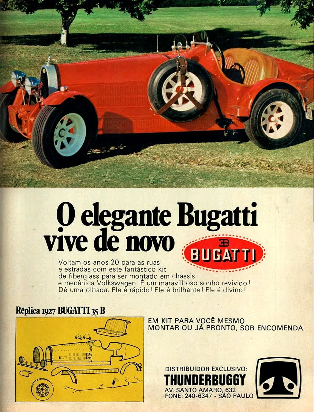 Bugatti fabricada pela Tander