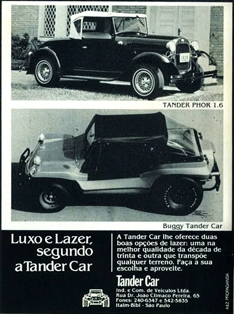 Outra publicidade do Tander Glaspac