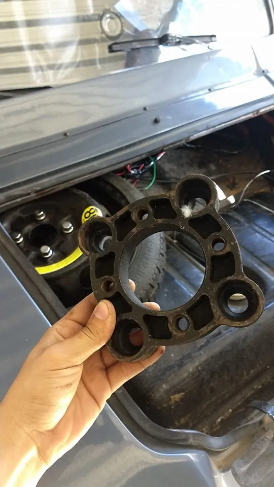 Adaptador para uso da estepe do Onix no buggy