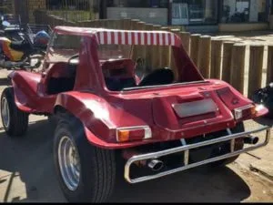 Parachoque traseiro, em aço inox, do Buggy Tropy Kadron