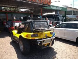 Parachoque traseiro e bagageiro do Buggy Way, em aço inox