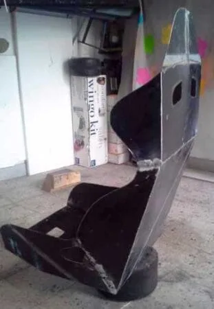 Banco de Buggy - fazendo a estrutura de metal