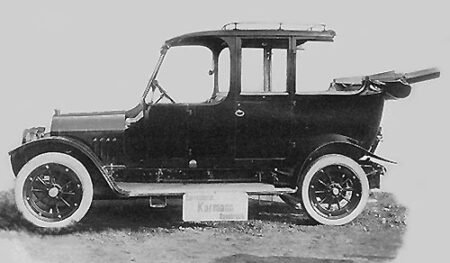 Carroceria Karmann sobre chassi Mercedes em 1914