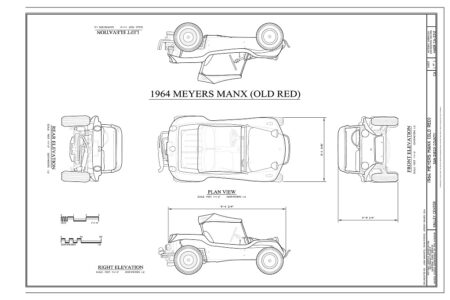 Old Red blueprint - Biblioteca do Congresso Americano.