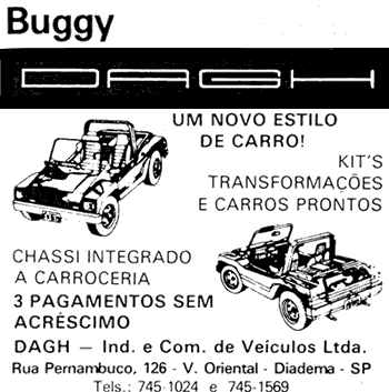Buggy Dagh - publicidade de época
